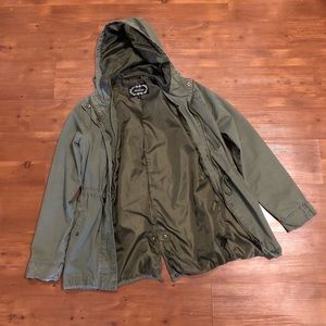 💃🏻  2/$6 or 3/$8 - Army / Olive Green Lightweight Jacket - Hood - M